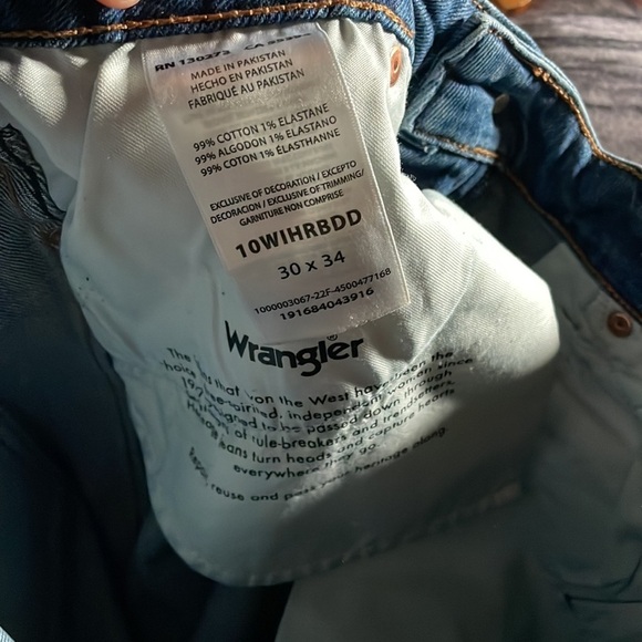 Wrangler Blue Flare Wide Leg Jeans - Picture 4 of 4